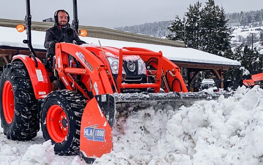 Tractor snow blade